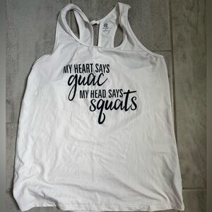 White Champion Workout Tank